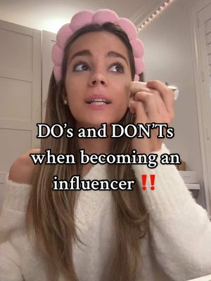 A post by @preppyclaws on TikTok caption: my do’s and don’ts when becoming an influencer!! 🫶🏼 #grwm #influencer #tips #fyp #influencertips #grwmmakeup #grwmroutine 