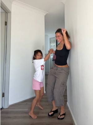 A post by @sarahmagusara on TikTok caption: Playing tiggy with my mini me 🤭