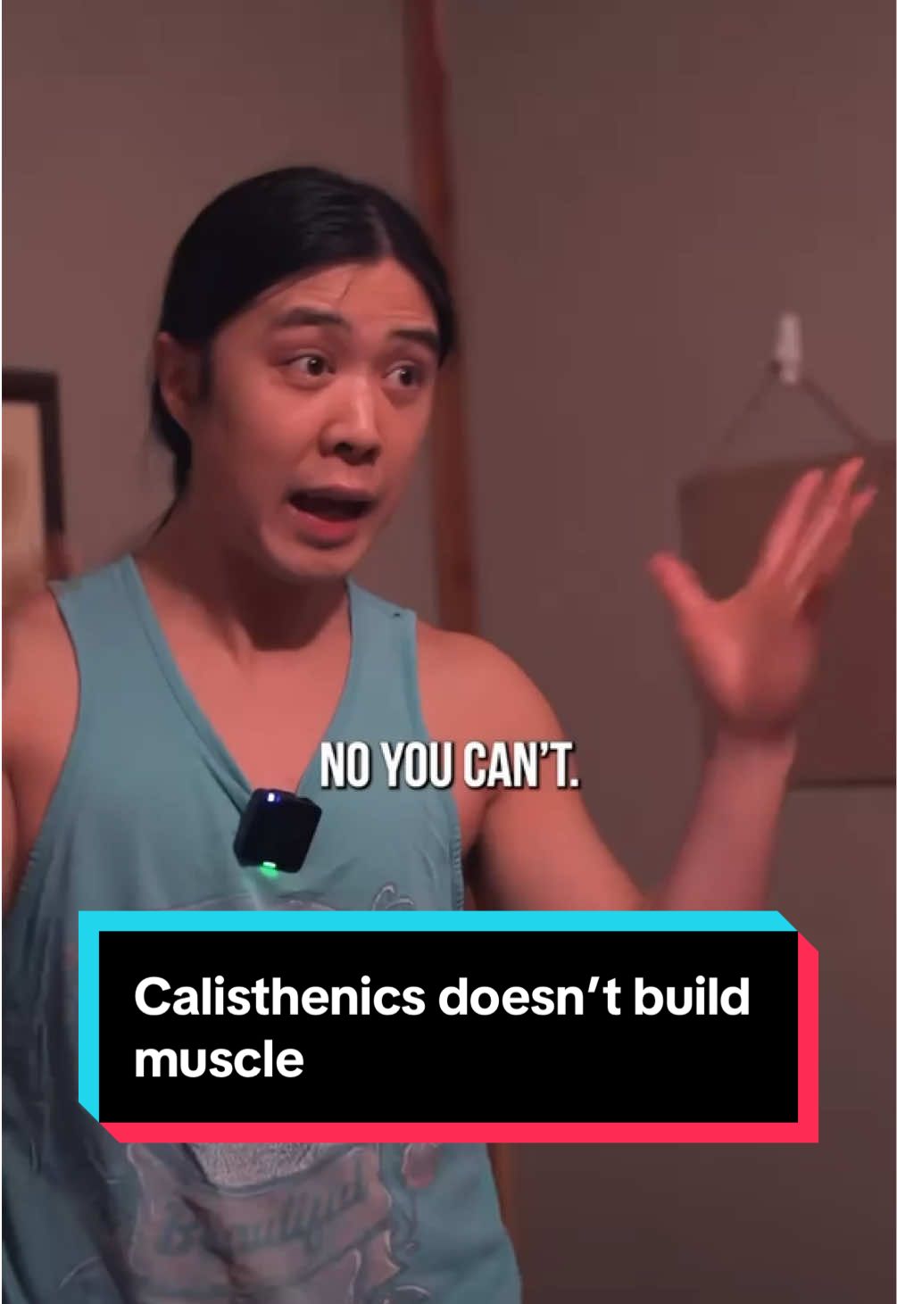 A post by @amymichellefitness on TikTok caption: #Stitch with @Hybrid Calisthenics  The examples of muscular people who train calisthenics are also either only moderately muscular but very lean, or people who also lift weights and built it that way. Again, nothing wrong with physiques from callisthenics or that being your goal, but it’s not an effective long term method for building muscle.  #calisthenics #musclebuilding #hypertrophy #exercisescience #resistancetraining 