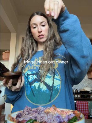 A post by @glowwithella on TikTok caption: sunday clean out dinner 