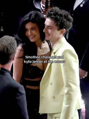 A post by @timhalchal on TikTok caption: timothée and kylie at the oscars #timothée #timotheechalamet #kyliejenner 