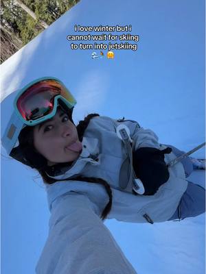 A post by @demetradias on TikTok caption: i got tan on the mountain today now i wish it was summer😊 #skiing 