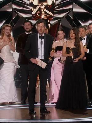 A post by @abcnews on TikTok caption: 'Anora' takes home the Oscar for best picture at the 97th Academy Awards. #oscars #anora 