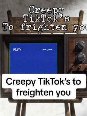 A post by @scarebear0 on TikTok caption: Creepy TikTok’s to frighten you. #creepy #creepytiktok #horrortiktok #horrortok #paranormaltiktok #horror #vhs 