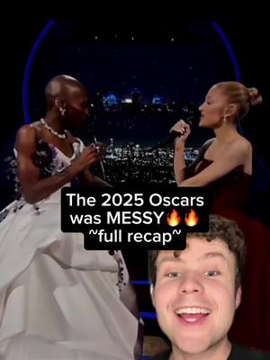 A post by @pattypopculture on TikTok caption: The 2025 Oscars were MESSY🔥🔥🔥Heres your full recap🙏