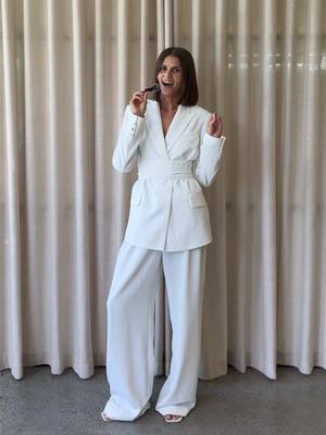 A post by @kookai_official on TikTok caption: Just Landed. Shop the Opal Blazer and Wide Leg Pants, new to boutiques and online #kookai 