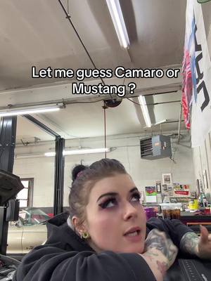 A post by @vermilionvixenmain on TikTok caption: We love a good project car #mechanicmeme #cargirl #shitbox #shitboxnation 