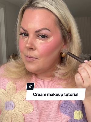 A post by @selenamup on TikTok caption: Teaching you everything @kevikodra taught me at his @Nudestix event #makeuptutorial #nudestix #creamblush #creammakeup 