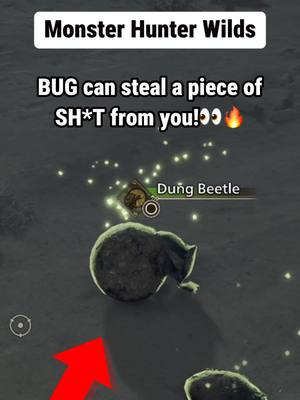 A post by @puzzleknows on TikTok caption: BUG can steal a piece of FECES from you!👀🔥 Monster Hunter Wilds #gaming #GamingOnTikTok #fyp #f #games #MonsterHunter #foryoupage #monsterhunterwilds #monsterhunterwild #mh #monsterhunterworld 