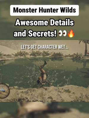 A post by @puzzleknows on TikTok caption: Awesome Details and Secrets! - Monster Hunter Wilds #gaming #GamingOnTikTok #fyp #f #games #MonsterHunter #foryoupage #monsterhunterwilds #monsterhunterwild #mh #monsterhunterworld #eldenringhype 