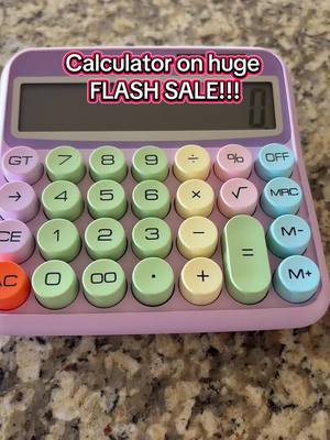 A post by @favefindsontts on TikTok caption: Obsessed with this calculator! #calculator #office #homeoffice #workfromhome #desk #calculators 