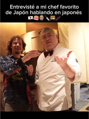 A post by @luisitocomunica on TikTok caption: Hablando en japonés con el maestro @TERUZUSHI mi chef preferido de Japón 🍣🇯🇵 ¡Arigato, Watanabe san! 👨🏽‍🦲🔪👏🏽