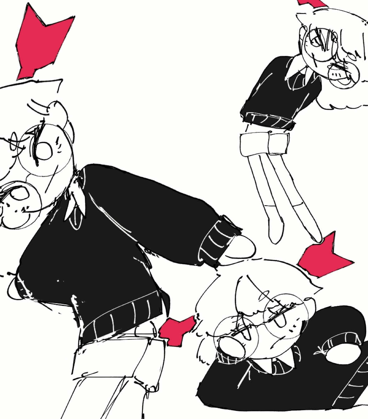 A post by @offscript_ on TikTok caption: Gonna be testing new ways to blow up the cat, stay tuned  #animation #art #hardtimes 