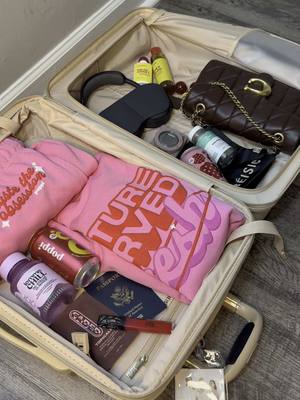 A post by @iamtati.b on TikTok caption: Ik I’m not the only one who packs all of my essentials first while I wait on my clothes orders to come.🤭 @Beis Travel @Drink Poppi 💖 #poppipartner #sodashop #poppicollegeambassador #springbreak #collegestudent #vacationoutfits #springbreakoutfitinspo #traveltok #packwithme #suitcase #beistravel @lemme @TOPICALS @Her Fantasy Box @thelipbar @rosenskincare 