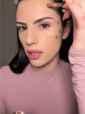 A post by @natviolette on TikTok caption: Replying to @sainzzz._ so far so good i think 😂😂 #makeupchallenge  Products Used: @NYX Professional Makeup lift and snatch  @e.l.f. Cosmetics primer  @r.e.m. beauty foundation  @Huda Beauty concealer  @Rare Beauty contour  @essence cosmetics blush 