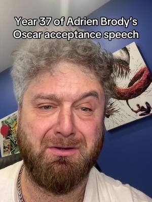 A post by @vinnylocasto on TikTok caption: Felt like I was watching The Brutalist 💀 #fyp #oscars #adrienbrody #hollywood #awards #thebrutalist #speech 