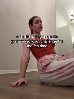 A post by @rosiegraham_ on TikTok caption: #rosiegraham30daychallenge #pilates #athomeworkout #wellness #Fitness #rosiegraham #rosiegrahamworkout #healthy 