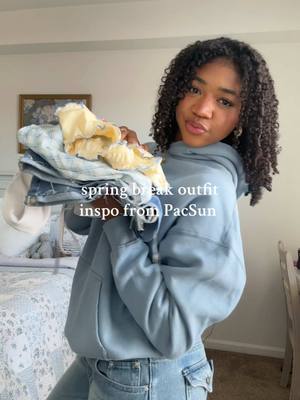 A post by @macandthecheesyy on TikTok caption: Bringing all of these pieces on my spring break trip! #pacpartner @pacsun