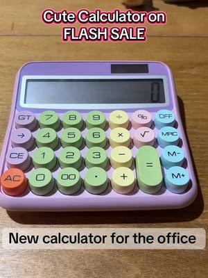 A post by @favefindsontts on TikTok caption: The price is amazing right now on this calculator! #calculator #calculators #desk #office #officelife #workfromhome 