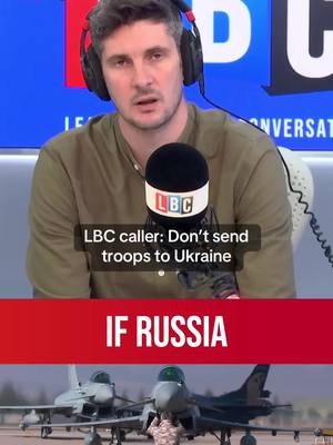 A post by @lbc on TikTok caption: "So, no British soldier should leave these shores because of what happened in Iraq?" Tom Swarbrick hears from caller Christine, who disagrees with sending British troops to war in other European countries. #lbc #ukraine #uk #military #iraqwar #britain #ukpolitics 