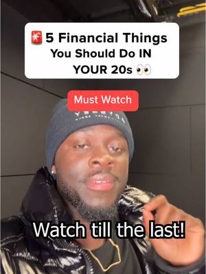 A post by @therealmelaninking on TikTok caption: Five financial things everyone should do in their 20s / how to become successful / how to become a millionaire / how to get rich #s#successm#millionairemindsetr#rich