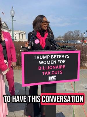 A post by @jasmineforus on TikTok caption: show up and show out yall! #congress #standwithwomen #dwc #acrockettclapback #trump #billionaires 