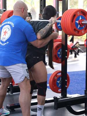 A post by @bakharnabiieva on TikTok caption: @Gymreapers knee sleeves
