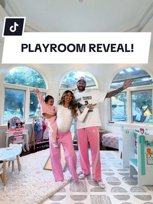 A post by @lianev on TikTok caption: Decorating our playroom! What do you think? 💕🧸 #decorating #playroom #family