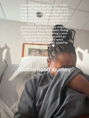 A post by @mattandkharli on TikTok caption: I HATE crying on camera, but I captured this moment because I knew I would look back and be able to see how far we had come from these days in the hospital when it felt like good days seemed so far out of reach. Love you all and thank you for support and patience with us! Yall are like our extended fam 🤍 #mattandkharli #laboranddelivery #couplestiktok #husbandwife 