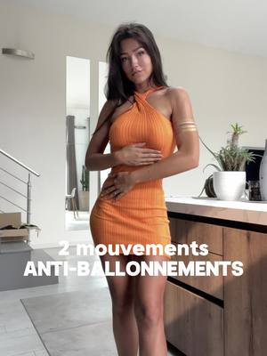 A post by @karolinerobestrong on TikTok caption: 2 mouvements ventre gonflés - anti-ballonnements ! C’est une tuerie ! Ps : rejoins-moi sur IG pour la date des Event Bestrong 🤩🤩🤩 #bestrongapp #ventreplat #abdosvisibles #bestrongapp #ventregonflé #ballonnements #vacuum