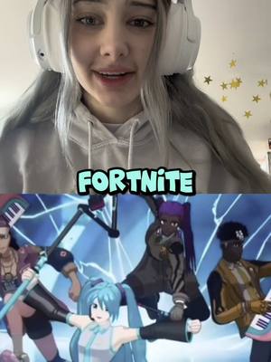 A post by @nintendo.grl on TikTok caption: #AD HATSUNE MIKU IS IN FORTNITE FESTIVAL!!! Check it out now! #FnFestivalMiku #FortniteFestival #WhatToPlay @Fortnite Official  