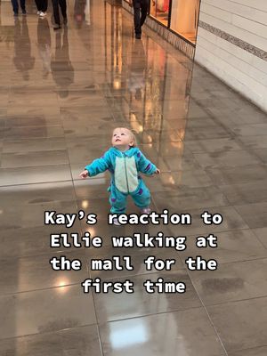 A post by @kayandtayofficial on TikTok caption: Ellie was so excited to give me some ✨nothing✨at the end 😂 backstory ::: Kay and I have taken Ellie to the mall many times, but now that she is walking, Kay thought it would be fun if when we took her, we let her walk this time! So when we got inside, she unstrapped her and put her on the ground. Ellie was immediately so excited and began to explore! She started walking down the hallways at first, and then decided that she wanted to go into each store! 😂 She was having so much fun in such a big place, and was waving at everyone and talking in “whatzah” language! It was so fun watching her explore and walk around. After a while, she got pretty tired. And so we put her into the stroller and let her nap while we finished up shopping at the mall! ❤️ #kayandtayofficial #couples #relationships #pregnant #postpartum 