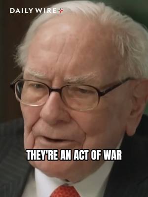 A post by @real.benshapiro on TikTok caption: Warren Buffet thinks tariffs are an act of WAR #benshapiro #news #warrenbuffet