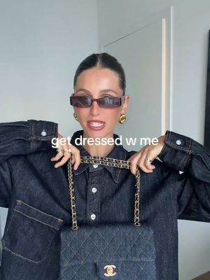 A post by @chelseaparkee on TikTok caption: 👖 get dressed with me to go speak at UMIAMI business school 👖👖👖👖 #chelseaparkeootds #getdressedwithme #ootn #Vlog  