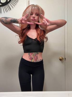A post by @redwolfieee on TikTok caption: I feel better now #selftan #fyp #grwm 