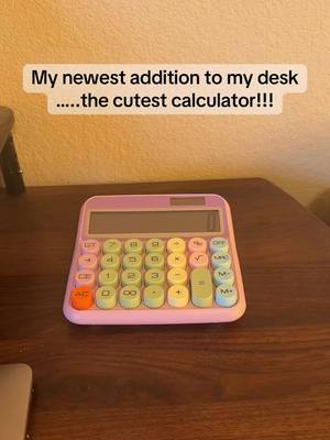 A post by @favefindsontts on TikTok caption: Grab this adorable calculator! #calculator #office #desk 