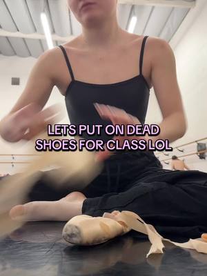 A post by @mackenziedaviz on TikTok caption: pointe shoes today 🙂‍↕️🩰 #ballet #ballerina #pointe #pointeshoes #dance #dancer #ballettok #balletcore #balletclass 