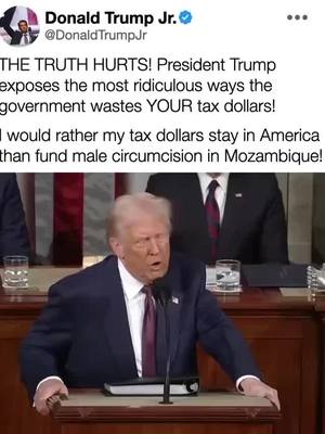 A post by @donaldjtrumpjr on TikTok caption: Truth Hurts.