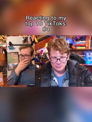 A post by @hankgreen1 on TikTok caption: @Hank Green Reacting to my top 10 TikToks: number 4! WE’RE LAVA MONSTERS!