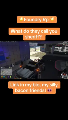 A post by @that_guy_mike12 on TikTok caption: Doctor….. bacon…. Sheriff….. meatballs…. Tomato tomatoes same thing #FiveM #fyp #foundryrp 