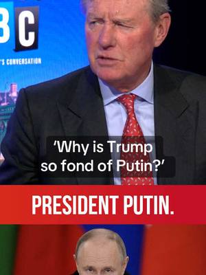 A post by @lbc on TikTok caption: Lord Andrew Robathan urges Americans to ask: ‘what does Putin have on Trump? #lbc #trump #putin #politics #news #russia #ukraine #donaldtrump #zelenskyy #ukpolitics #uknews 