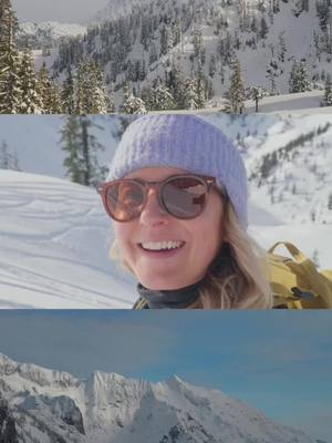 A post by @itsloganmarie on TikTok caption: Snowshoeing at Artist Point, arguably one of the most beautiful parts of Washington #outside #snowshoeing #washingtoncheck #pnwonderland #optoutside 