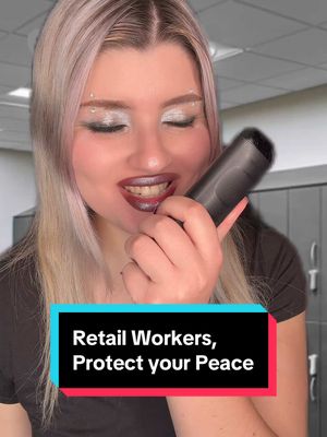 A post by @getlexxified on TikTok caption: Protect your peace #greenscreen #sephora #karen #retail #pov #skit #customerservice #funny #relatable #fyp 