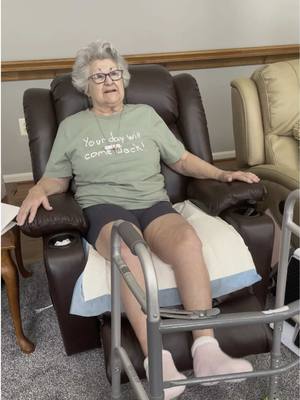 A post by @thejockandbelleshow on TikTok caption: My girl working hard during her therapy sessions 💪🏼💚 #grandparents #jockandbelle #physicaltherapy 