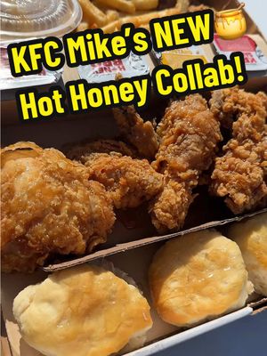 A post by @justinchopelas on TikTok caption: Let’s try🍗”KFC” NEW Mike’s Hot Honey 🐝Collab! 🍯Bring a little sweet, Heat into you life!🤤 #kfc #kfcpartner #fyp #Foodie #chopelasreviews #fypシ #foodvlog #foodcritic #foodreview #fastfood #friedchicken 