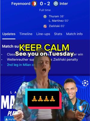 A post by @inter on TikTok caption: See you on Tuesday 🧘‍♂️🧘‍♂️🧘‍♂️🧘‍♂️🧘‍♂️🧘‍♂️🧘‍♂️ #ForzaInter #TikTokFootball #TiktokCalcio #Football #Calcio #Rotterdam #FeyenoordInter #ChampionsLeague #UCL @Champions League 