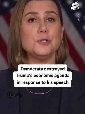 A post by @nowthisimpact on TikTok caption: It’s a long-standing tradition for the opposition to deliver a response after the President’s address to Congress. Senator Elissa Slotkin’s rebuttal stands out as one of the most effective responses in recent memory.