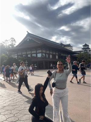 A post by @daniellecohn on TikTok caption: We love Epcot 😂@Talin Silva 