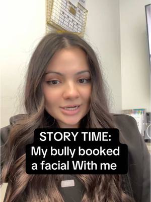 A post by @nalu.skin on TikTok caption: STORY TIME my bully booked an appointment with me #soloesthetician #facialtreatment #storytime #estheticianlife #waxersoftiktok #nailtok #estheticianlife #clientstorytime 