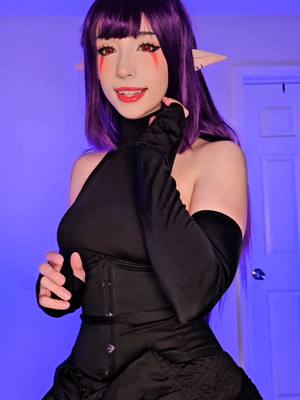 A post by @skye0v0summers on TikTok caption: Sorry Cha Hae 😔 #sololeveling #esil #esilradiru #cosplay #fyp 